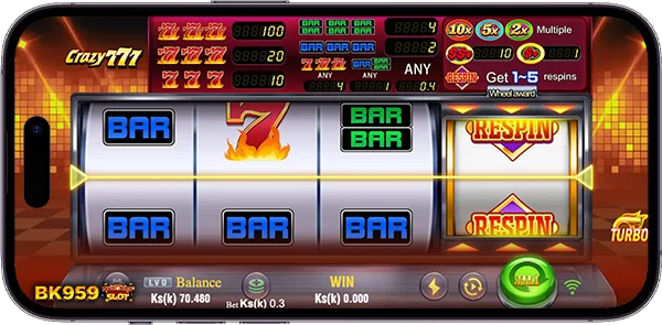 Crazy 777 Mobile Gameplay